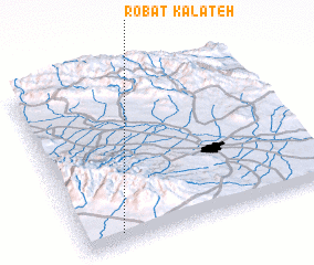 3d view of Kalāteh Robāt